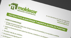 Descargue instructivo de almacenaje y manipulación de puertas