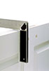 Detalle desveine y perforación puerta precolgada
